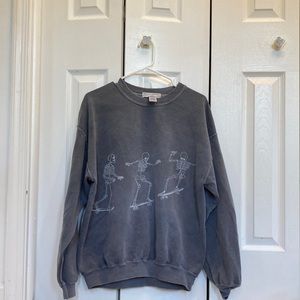 Urban outfitters skeleton sweatshirt